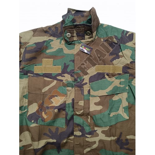 Mimetica Completa Woodland con ZIP tg. XL (WOODZIP Royal)