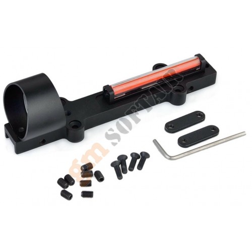 1X28 Collimeter Sight Optic Fiber per Fucile a Pompa Nero (AO3042 AIM-O)