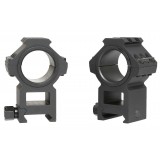 Coppia di Anelli Alti Top Rail 25.4 - 30 mm Neri (AO9030 AIM-O)