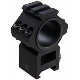 Coppia di Anelli Alti Top Rail 25.4 - 30 mm Neri (AO9030 AIM-O)