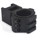 Coppia di Anelli Alti Top Rail 25.4 - 30 mm Neri (AO9030 AIM-O)