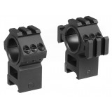 Coppia di Anelli Alti Tri-side Rail 25.4 - 30 mm Neri (AO9031 AIM-O)