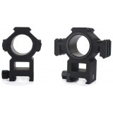 Coppia di Anelli Alti Tri-side Rail 25.4 - 30 mm Neri (AO9031 AIM-O)