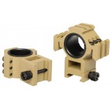 Coppia di Anelli Alti Tri-side Rail 25.4 - 30 mm TAN (AO9031 AIM-O)