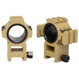 Coppia di Anelli Alti Tri-side Rail 25.4 - 30 mm TAN (AO9031 AIM-O)