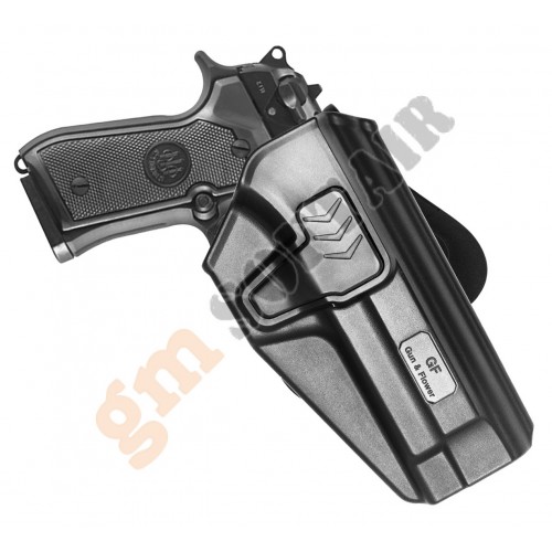 Fondina in Polimero - Level II OWB - Beretta 92FS / Taurus PT92 (GF-POB92A Gunflower)