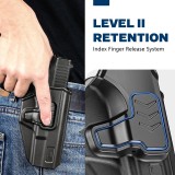 Fondina in Polimero - Level II OWB - Beretta 92FS / Taurus PT92 (GF-POB92A Gunflower)