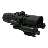 Prisme Scope 4x32 - Red Laser - Black (8384 JS-Tactical)