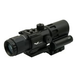 Prisme Scope 4x32 - Red Laser - Black (8384 JS-Tactical)