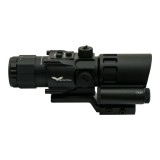 Prisme Scope 4x32 - Red Laser - Black (8384 JS-Tactical)