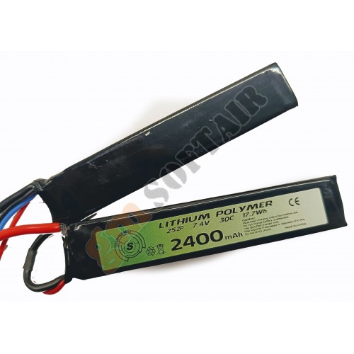LiPo 7.4V x 2400mAh - 30C - Crane Doppia - DEANS (A24CD SUPREME)