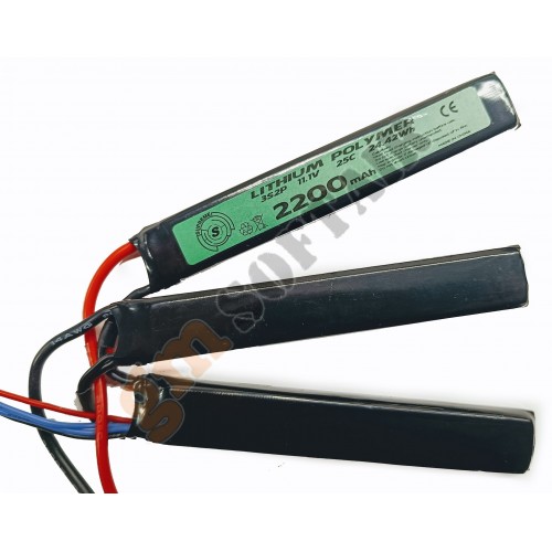 LiPo 11.1V x 2200mAh - 25C - Crane Tripla - TAMIYA (B22CT SUPREME)