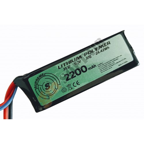 LiPo 11.1V x 2200mAh - 25C - Tavoletta - TAMIYA (B22D SUPREME)