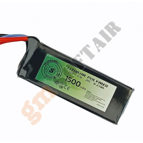 LiPo 11.1V x 1500mAh - 20C - Tavoletta - TAMIYA (B15D SUPREME)