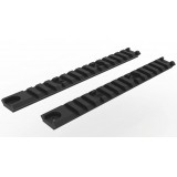 2x Accessory Rail S per AM-013 / AM-014 Nere