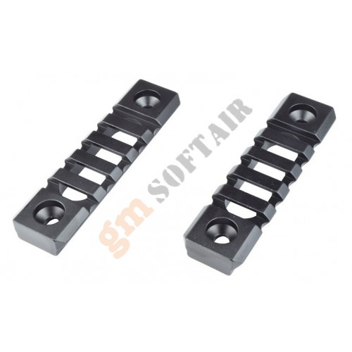 Coppia di Slitte da 5 Slot per Keymod (JS-KMRL7 JS-Tactical) Coppia di Slitte da 5 Slot per Keymod (JS-KMRL7 JS-Tactical)
