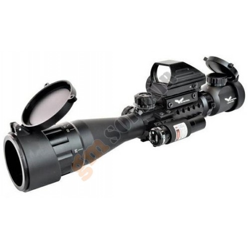 Ottica 3-9x40 con Dot e Laser (JS-COMBO1 JS-TACTICAL) Ottica 3-9x40 con Dot e Laser (JS-COMBO1 JS-TACTICAL)