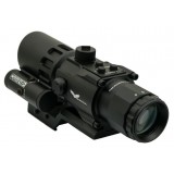 Prisme Scope 4x32 - Red Laser - Black (8384 JS-Tactical)