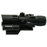 Prisme Scope 4x32 - Red Laser - Black (8384 JS-Tactical)