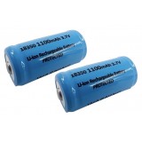 Set 2 Batterie Li-Ion 18350 - 3.7Vx1100mAh (BM-18350 BueMax Power)
