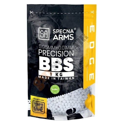 Busta (1kg) Pallini EDGE ULTRA™ - BIO - 0.25g - White (SPE-16-039964 Specna Arms) Busta (1kg) Pallini EDGE ULTRA™ - BIO - 0.25g - White (SPE-16-039964 Specna Arms)