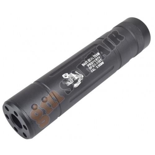 Silenziatore 145mm Nero Skull (HY-147F CYMA) Silenziatore 145mm Nero Skull (HY-147F CYMA)