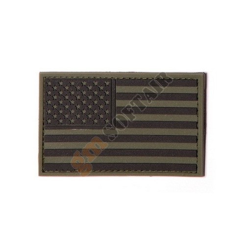 PVC Patch US Flag OD Green (444110-3510 101 INC)