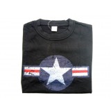 T-Shirt WWII USAF Nera tg. L (FOSTEX)