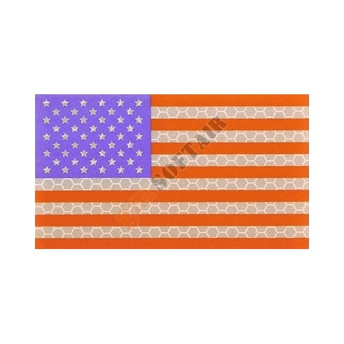 Bandiera USA SX a Colori Plastificata Small